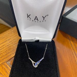 Love + Be Loved Sapphire Necklace Sterling Silver